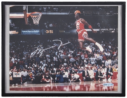 Michael Jordan Signed Gatorade 8x10 Framed Photo (UDA)